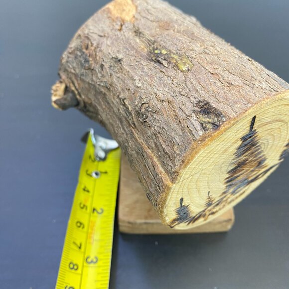 Handmade Table Top Jewelry Box, Ring Keepsake, Wood Burning Art, Cabin Decor. - Picture 7 of 10